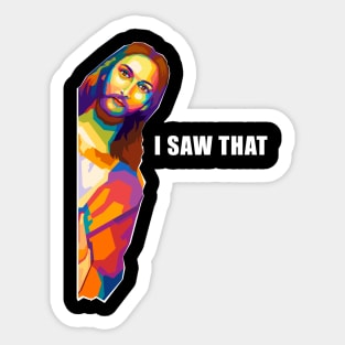 Jesus Saw That Meme Pop Art Sticker